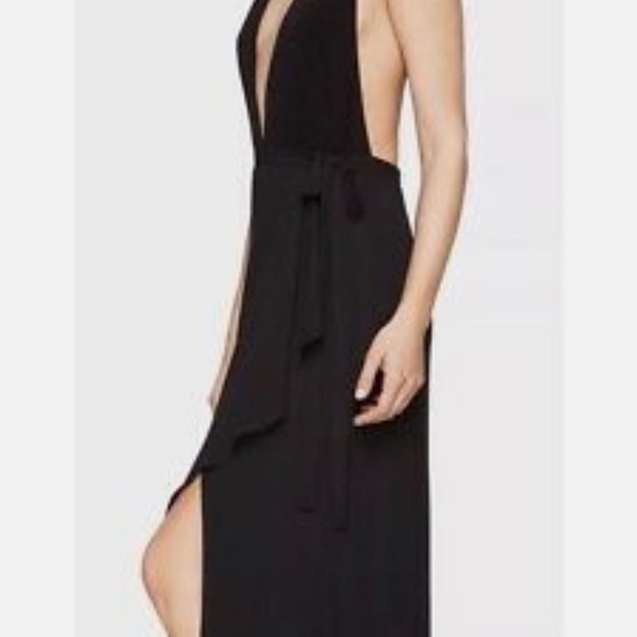 New with tags BCBG deep v neck gown. High slit, built in panty. Never been worn - Picture 4 of 6